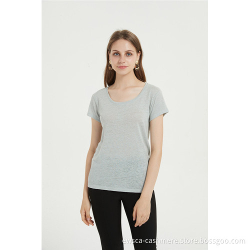 Casual Cotton Blend Women Tshirt For Summer